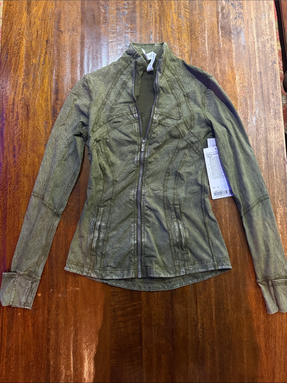 lululemon athletica Marbled Olive Green Define Nulux Wash